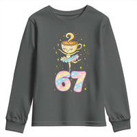 Funny Ballerina Cappuccina Ballet Six Seven Youth Sweatshirt Brainrot Meme Pastel Gift - Wonder Print Shop