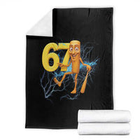 Tung Tung Sahur Six Seven Meme Throw Blanket Funny Gen Z Alpha Gift - Wonder Print Shop