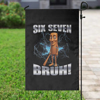 Tung Tung Sahur Six Seven Meme Garden Flag Funny 67 Gen Alpha Gift - Wonder Print Shop