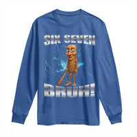 Tung Tung Sahur Six Seven Meme Long Sleeve Shirt Funny 67 Gen Alpha Gift - Wonder Print Shop