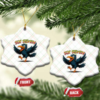 Funny Raven Six Seven Meme Trending Gift Ceramic Ornament - Wonder Print Shop