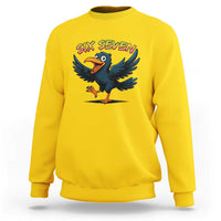 Funny Raven Six Seven Meme Trending Gift Sweatshirt - Wonder Print Shop