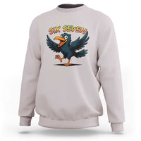 Funny Raven Six Seven Meme Trending Gift Sweatshirt - Wonder Print Shop