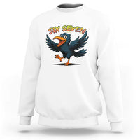 Funny Raven Six Seven Meme Trending Gift Sweatshirt - Wonder Print Shop