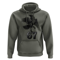 Funny Raven Brainrot Six Seven Meme Gift Hoodie - Wonder Print Shop