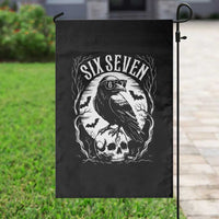 Gothic Raven Brainrot Six Seven Garden Flag Gen Z Alpha Gift - Wonder Print Shop