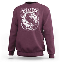 Gothic Raven Brainrot Six Seven Sweatshirt Gen Z Alpha Gift - Wonder Print Shop