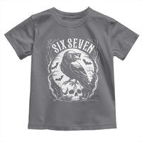 Gothic Raven Brainrot Six Seven Toddler T Shirt Gen Z Alpha Gift - Wonder Print Shop