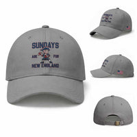 Sundays Are For NE Baseball Cap Game Day Sports Fan Gift