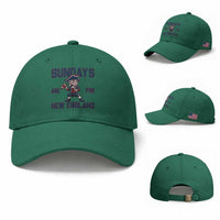 Sundays Are For NE Baseball Cap Game Day Sports Fan Gift