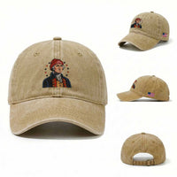George Washington NE Football Fan Washed Cotton Baseball Cap Vintage Colonial Gift