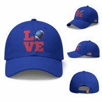 Love Football Fan Supporter Baseball Cap Gift For Game Day Lovers