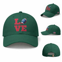 Love Football Fan Supporter Baseball Cap Gift For Game Day Lovers