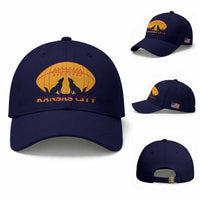 Football Lover Gift Baseball Cap Midwest Wolf Spirit