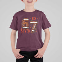 American Football Six Seven Meme T Shirt For Kid Funny Gen Z Alpha Gift