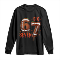 American Football Six Seven Meme Long Sleeve Shirt Funny Gen Z Alpha Gift