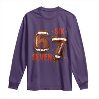 American Football Six Seven Meme Long Sleeve Shirt Funny Gen Z Alpha Gift