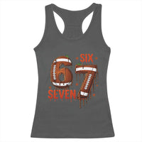 American Football Six Seven Meme Racerback Tank Top Funny Gen Z Alpha Gift