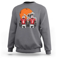 Funny American Football Sweatshirt Six Seven Meme - Wonder Print Shop
