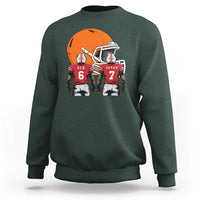 Funny American Football Sweatshirt Six Seven Meme - Wonder Print Shop
