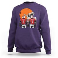 Funny American Football Sweatshirt Six Seven Meme - Wonder Print Shop