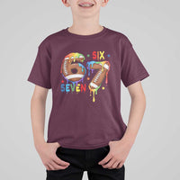Funny American Football T Shirt For Kid 67 Viral Gen Alpha Slang Gift