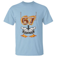 American Football Six Seven Meme T Shirt Fire Flame Drip - Wonder Print Shop