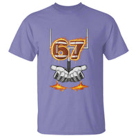 American Football Six Seven Meme T Shirt Fire Flame Drip - Wonder Print Shop