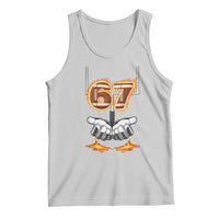 American Football Six Seven Meme Tank Top Fire Flame Drip - Wonder Print Shop