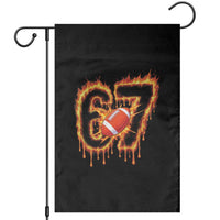 Funny American Football Six Seven Garden Flag Fire Drip 67 Meme - Wonder Print Shop