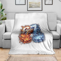 American Football Six Seven Meme Throw Blanket Funny Gen Alpha Slang Gift