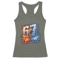American Football Six Seven Meme Racerback Tank Top Funny Gen Alpha Slang Gift