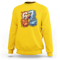 American Football Six Seven Meme Sweatshirt Funny Gen Alpha Slang Gift
