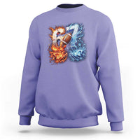 American Football Six Seven Meme Sweatshirt Funny Gen Alpha Slang Gift