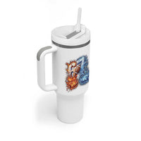 American Football Six Seven Meme Tumbler With Handle Funny Gen Alpha Slang Gift