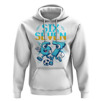 Funny Six Seven Pixel Playing Soccer Hoodie Gen Z Alpha Gift