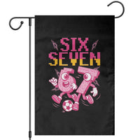 Funny Gen Z Alpha Gift Garden Flag Six Seven Meme Soccer Lover