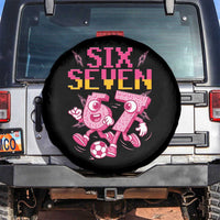 Funny Gen Z Alpha Gift Spare Tire Cover Six Seven Meme Soccer Lover
