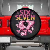 Funny Gen Z Alpha Gift Spare Tire Cover Six Seven Meme Soccer Lover