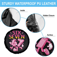Funny Gen Z Alpha Gift Spare Tire Cover Six Seven Meme Soccer Lover