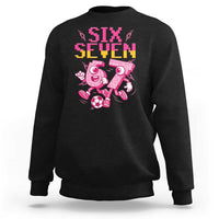 Funny Gen Z Alpha Gift Sweatshirt Six Seven Meme Soccer Lover