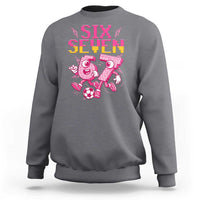 Funny Gen Z Alpha Gift Sweatshirt Six Seven Meme Soccer Lover