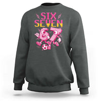 Funny Gen Z Alpha Gift Sweatshirt Six Seven Meme Soccer Lover
