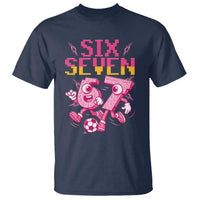 Funny Gen Z Alpha Gift T Shirt Six Seven Meme Soccer Lover