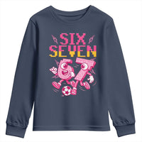 Funny Gen Z Alpha Gift Youth Sweatshirt Six Seven Meme Soccer Lover