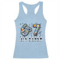 Six Seven Meme Soccer Lover Racerback Tank Top Funny Gift For Gen Z