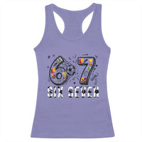 Six Seven Meme Soccer Lover Racerback Tank Top Funny Gift For Gen Z