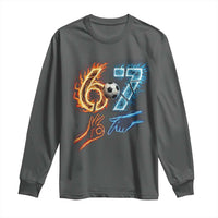 Funny Soccer Lover Long Sleeve Shirt Six Seven Meme Trending Gift