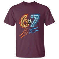 Funny Soccer Lover T Shirt Six Seven Meme Trending Gift