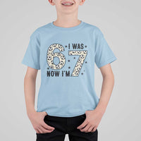 Funny Soccer T Shirt For Kid I Was 6 Now I Am 7 Meme